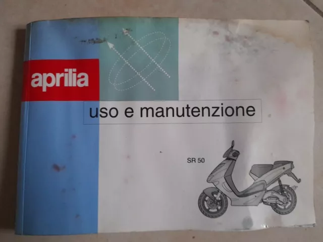 Aprilia Libretto Uso E Manutenzione Istruzioni Ita SR 50 Stampato 1996