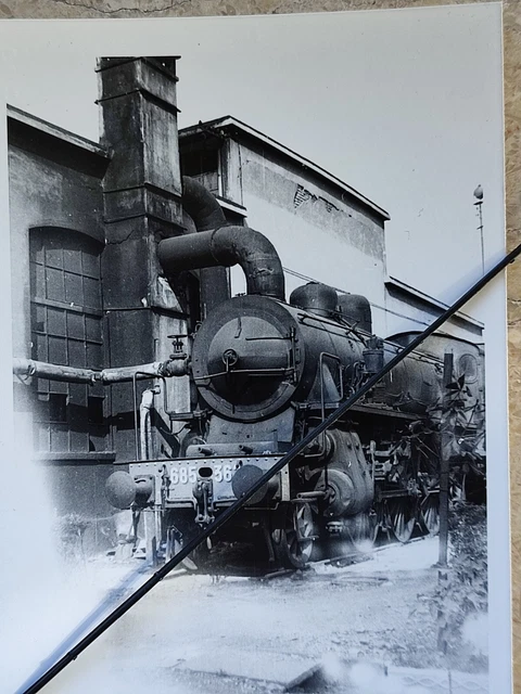 FOTOGRAFIA LOCOMOTIVA a vapore FS 685 TORINO SMISTAMENTO Anno 1959/60 ...