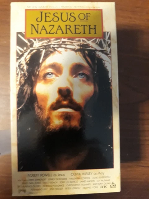 JESUS OF NAZARETH (3 VHS tapes, 1999). Robert Powell, Olivia Hussey, J ...