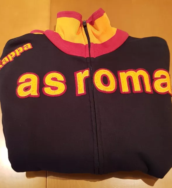 Kappa Clubjacke Jacke Sweatshirt  AS Roma mit Reißverschluss