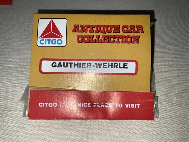 VINTAGE CITGO 1897 Gauthier-Wehrle Antique Car Collection Sealed In