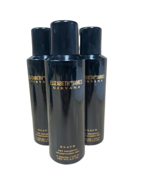 Lot of 3 Elizabeth and James Nirvana Black Dry Shampoo Net Wt 4.4 oz New