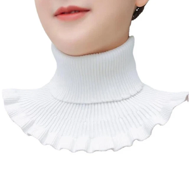 Warm Knitted Fake Collar Woolen Women Turtleneck Knitted False Fake Collars C4