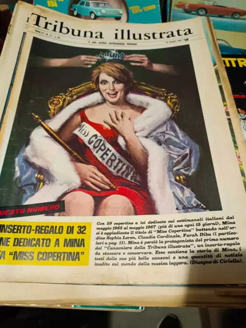 Tribuna Illustrata 1967 Copertina Mina