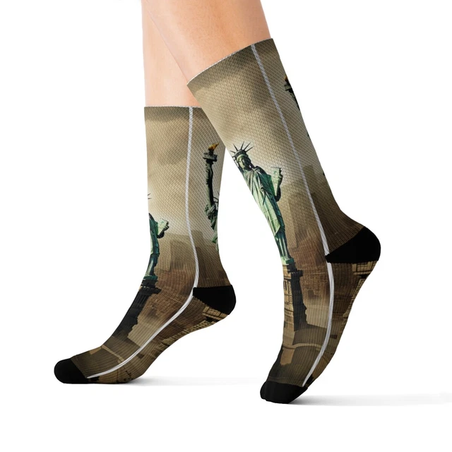 Statue of Liberty NYC Wanderlust Adventure Socks