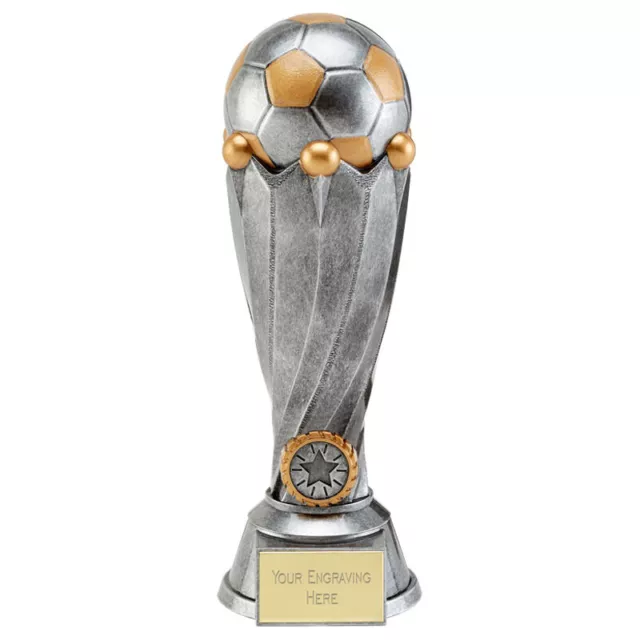 Personalised Engraved Football Trophy Antique Gold Great Player Team Award