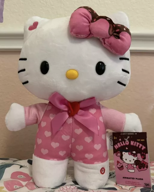 NEW HELLO KITTY 2024 Valentine’s Day animated plush LIMITED EDITION 69