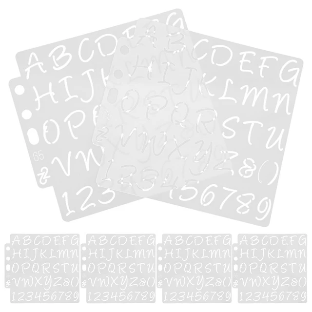 6 PCS ROUTER Letter Templates Large Number Stencils Diy Supply Floral ...