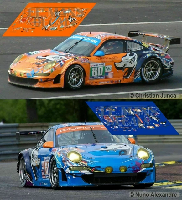 Décalcomanies Porsche 997 RSR Le Mans 2014 - Échelle 1:32 à 1:18, Marque Stickers Le Mans