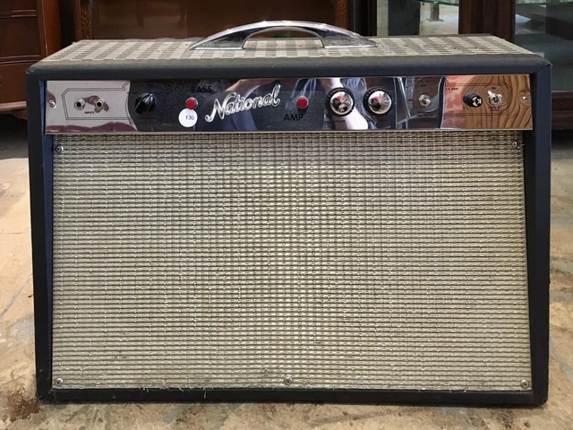 VTG National Bass Amp Tube Amplifier 70 C12N Jensen, Valco (1960s) VTG National Bass Amp Tube Amplifier 70 C12N Jensen, Valco (1960s)