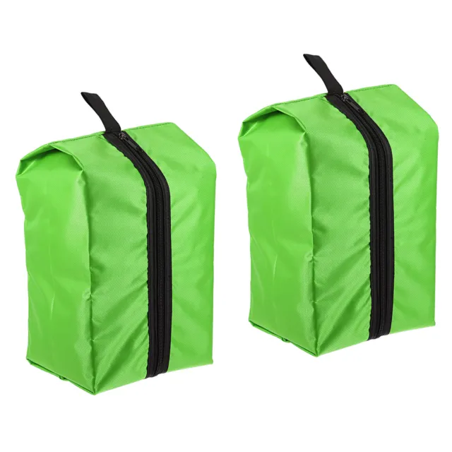 2 pz borse per scarpe da viaggio, set borse impermeabili per scarpe da esterno, verde