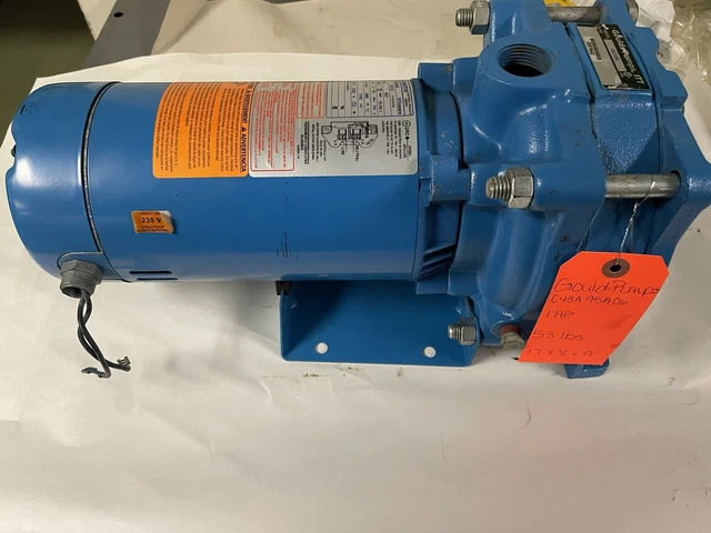 Goulds Hsj10N Pump Multistage Convertible Well Jet Pump 230V 1Hp 3450Rpm