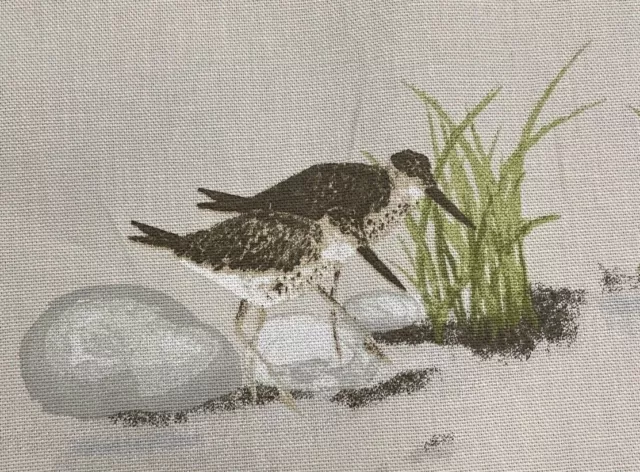 Marshland Birds Cotton Fabric Curtain Blind Upholstery Craft