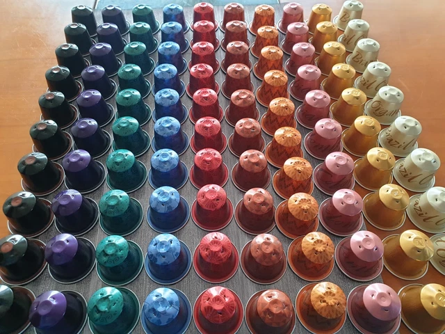 100 leere Nespresso Kapseln 10 verschiedene kapseln Basteln Schmuck Dekoration