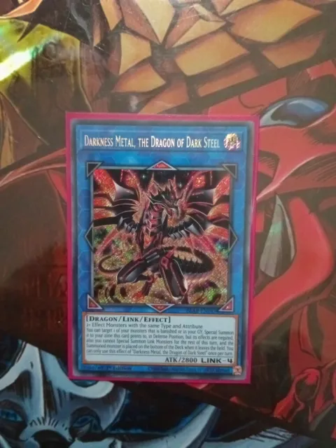 YuGiOh Darkness Metal, the Dragon of Dark Steel Secret Rare 1st Ed BLAR-EN047 NM