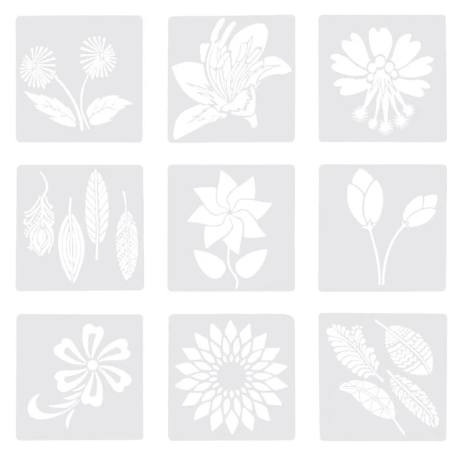 18 un. Plantillas de diario artesanales Plantillas de pintura mandala Plantillas para pintura