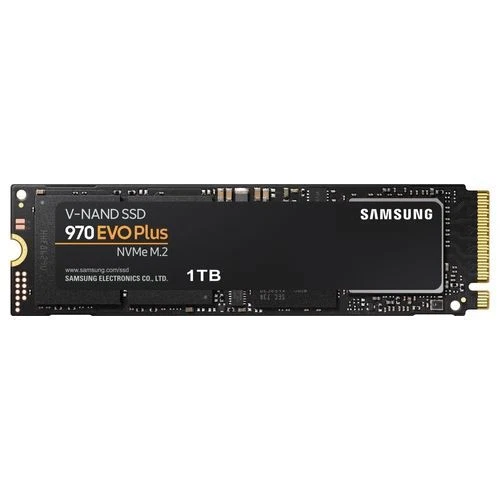1411757 Samsung MZ-V7S1T0BW Hard disk SSD 1TB 970 EVO PLUS M.2 NVMe 1000Gb Nero/