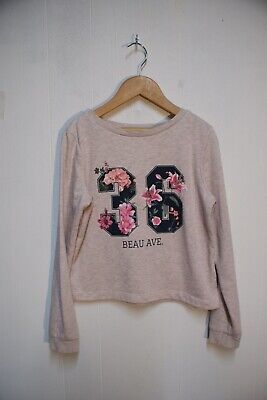 H&M Girls 36 Logo Sweat Shirt -Pink- Age 8-10 Years Us (Na67)
