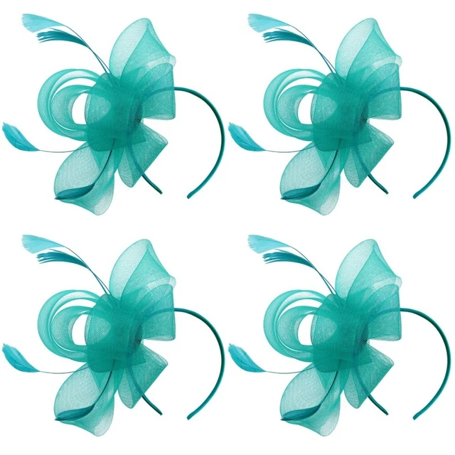 4x Cappello Fascinator Donna Fascinator Tea Party Fascinator