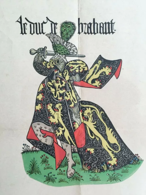 Le Duc de Brabant Armorial de la Toison d'Or et de l'Europe Paris alchimie lion