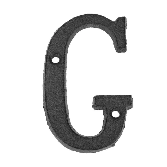 Metal Letters Alphabet Cast Iron Decoration House Sign Doorplate for Cafe Wall