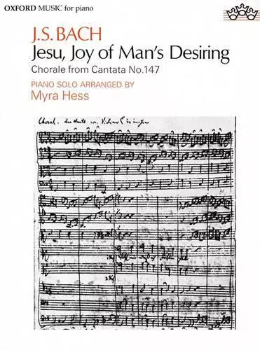 Jesu, Freude am menschlichen Wunsch: Klaviersolo von Hess, Myra, NEUES Buch, KOSTENLOSE & SCHNELLE Lieferung