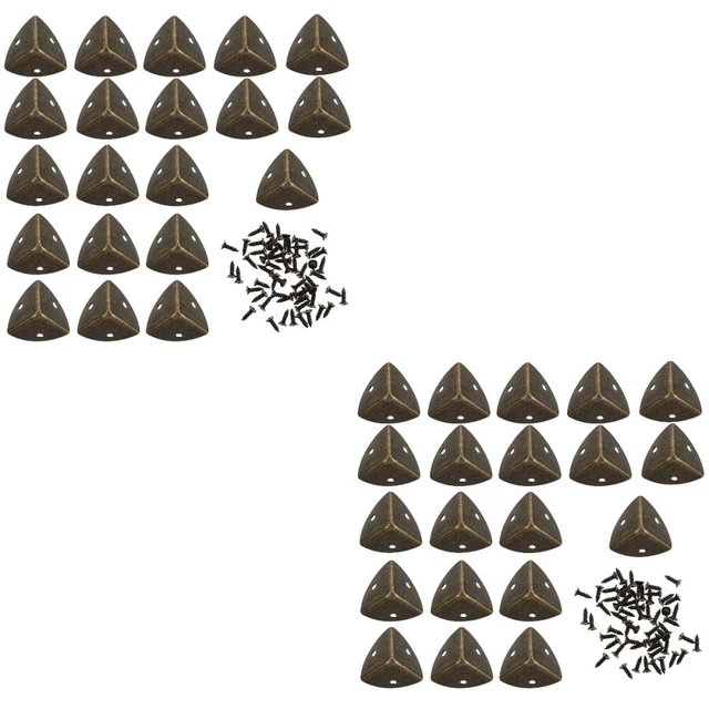40 Pcs Furniture Protector Corner Protectors Alloy Screw Bag