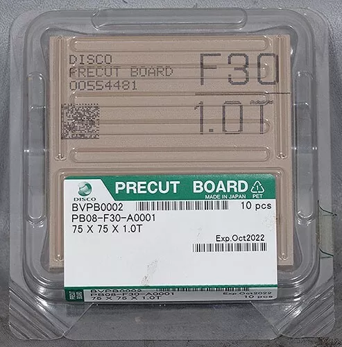 NEW Disco BVPB-0002 PB08-F30-A0001 75 X 75 X 1.0T Precut Board 10-Pack