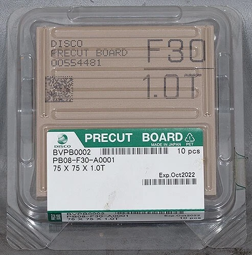 NEW Disco BVPB-0002 PB08-F30-A0001 75 X 75 X 1.0T Precut Board 10-Pack