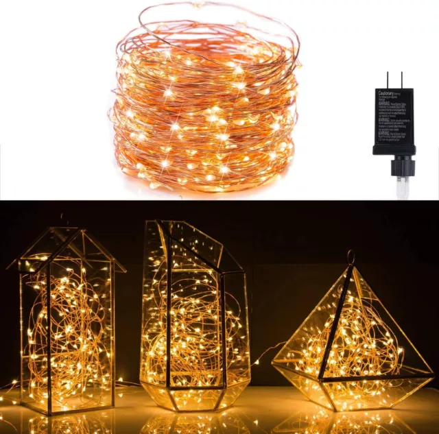 Fairy Lights Plug in 100/200 led Waterproof String Lights for Wedding  Christmas