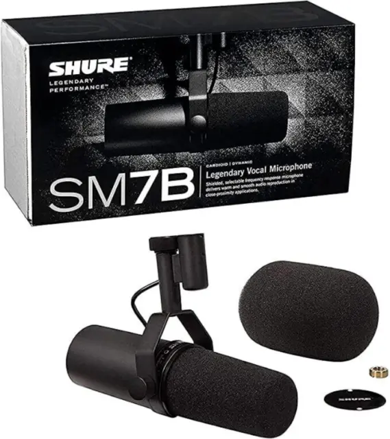 Shure SM7B Cardioid Dynamic Vocal Mikrofon Schwarz Originalverpackung DHL