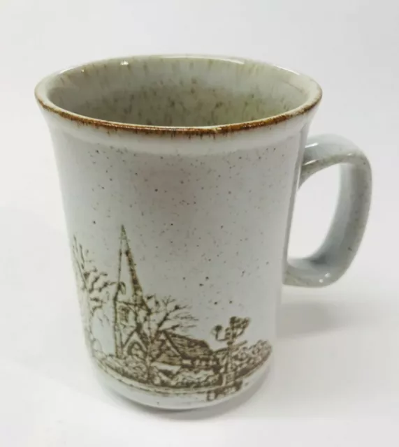 Dunoon Ceramics Stoneware Mug Poynton Village Made In Scotland Vintage Pristine!