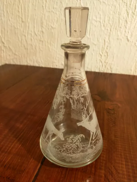 Vintage Carafe Pyroengraved