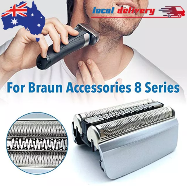 83M Silver Replacement Shaver Head Foil & Cutter for Braun Series 8 Cassette