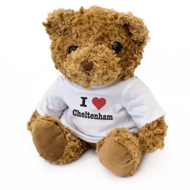 NEU - I LOVE CHELTENHAM - Teddybär - süß kuschelig weich entzückend - Geschenkgeschenk