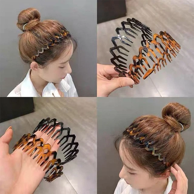 Lato largo Fascia per capelli a zigzag Cerchiotto per capelli  Lavaggio viso