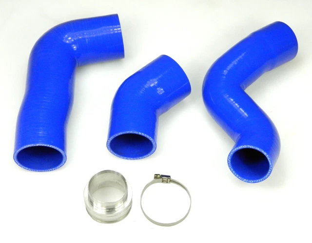 Motoforti Tubo Riduttore Dritto In Silicone Blu Per Intercooler, Diametro 55 Mm, Lunghezza 76 Mm, Rinforzato 4 Strati, Resistente Fino A +260°C, Universale Per Auto
