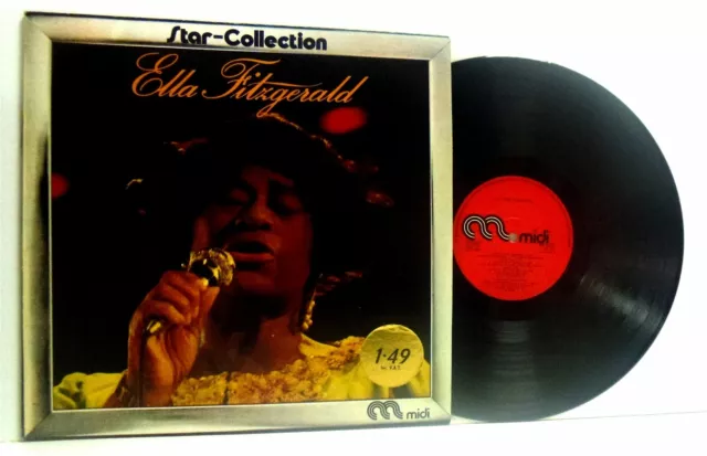 ELLA FITZGERALD star collection LP EX/EX-, MID 34008, vinyl, album, jazz, swing,