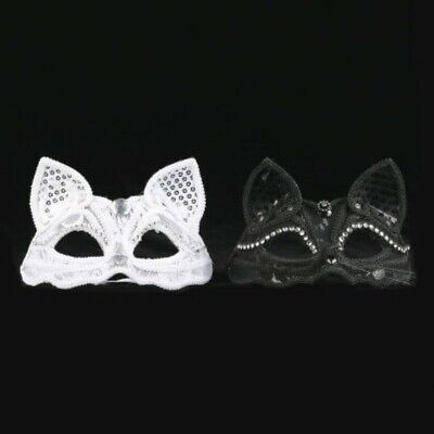 Cat Fox Lace Cat Mask Venetian Masquerade Mask Fancy crystal cosplay Halloween