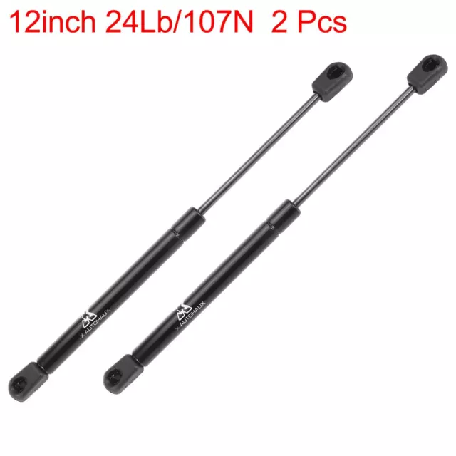 2pcs 12inch 24Lb/107N Black Universal Gas Spring Lift Supports for RV Car Boat