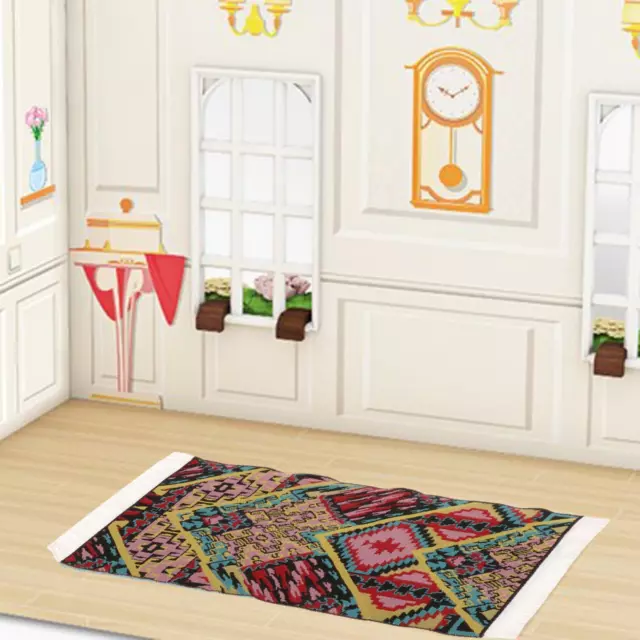 Tapis Tissé Pour Maison De Poupée, Accessoire, Jouet De Simulation, Meubles,