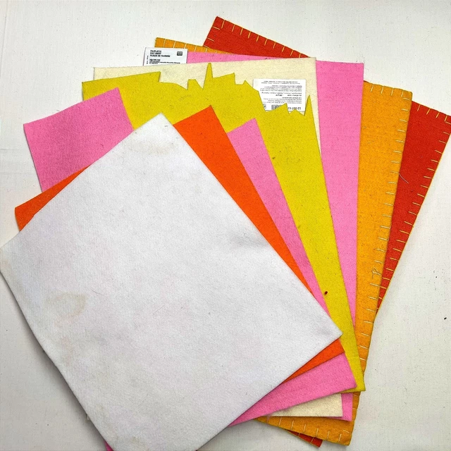 Bastelfilz, Verschiedene Farben, Große Bögen, Reste Aus Hobbyauflösung