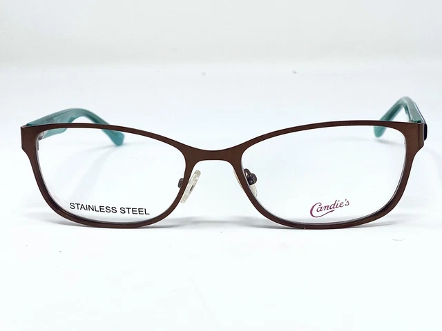New CANDIE'S CA0135 Brown/ Blue Steel Womens Eyeglasses Frame 53-17-135
