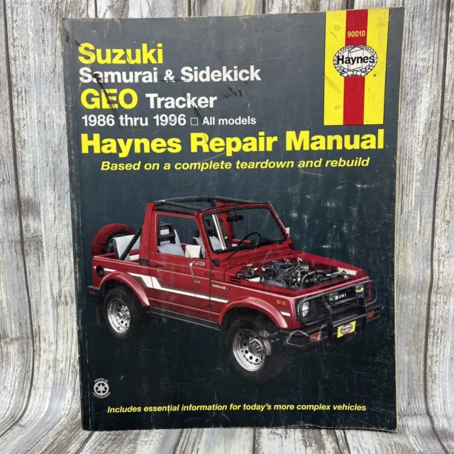 Suzuki Samurai Sidekick X-90 & Votaries GEO Tracker 1986-1996 Repair Manual 1995