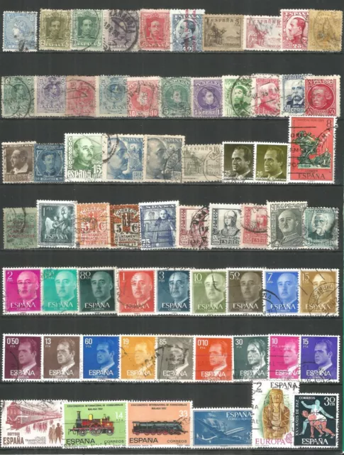 Spain from 1866 year , nice collection used stamps