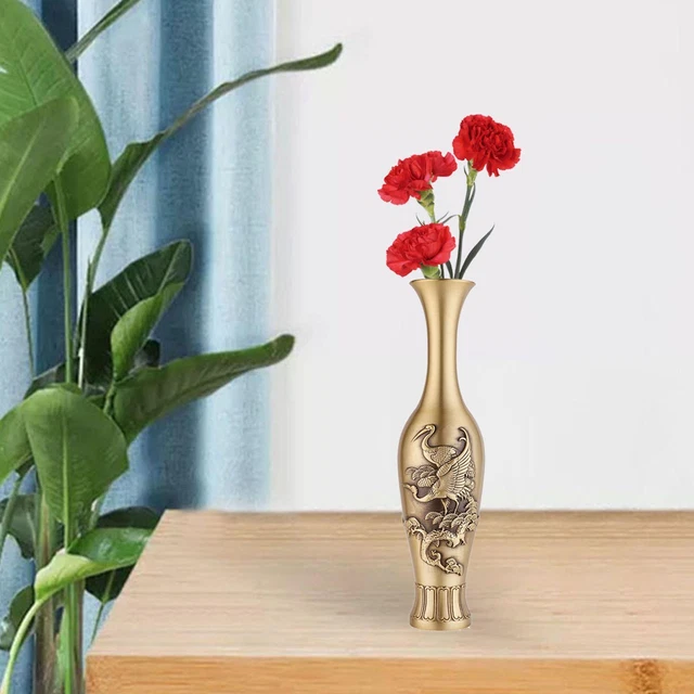 Metallvase Dekorative Vasen Tischvase für Bücherregal-Wohnzimmer-Dekor