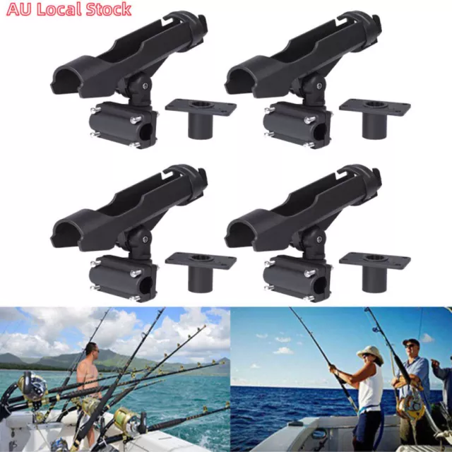 ADJUSTABLE BOAT RAIL Fishing Pole Rod Holders for 22MM 32MM 51MM