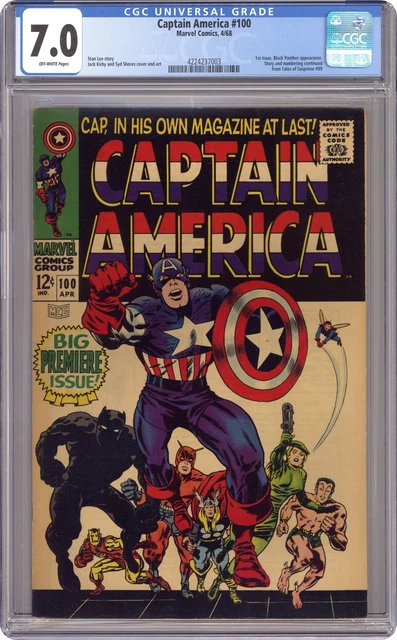 Captain America #100 CGC 7.0 1968 4224237003