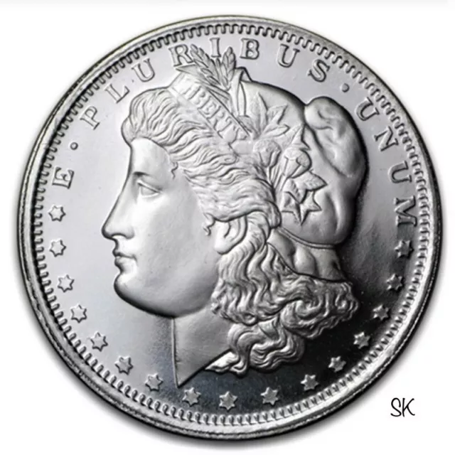 Morgan Dollar Design 1oz Silver Round