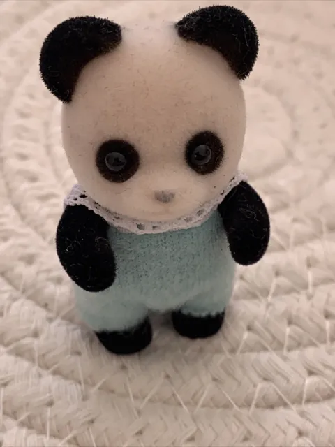 Sylvanian Families Pookie Panda Baby Blue Romper